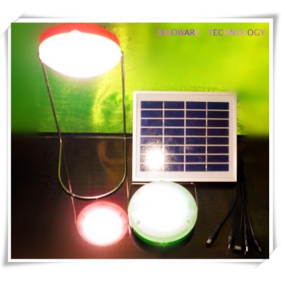 2.5W solar panel LED lantern with USB charger and digital number display