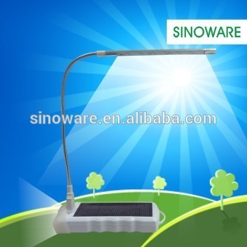 New Design Solar Reading Lamp With Solar Charger For iPhone 5 With Flashlight, Solar Reading Light Indoor and Outdoor